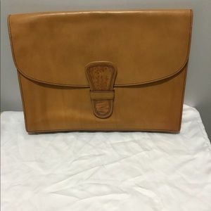 Large Italian leather clutch  bag